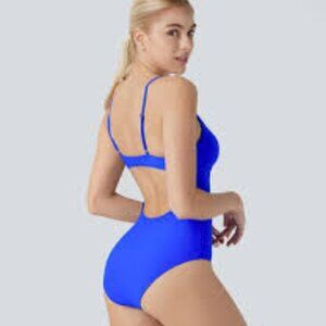 Halara One Piece Swimsuit in Sapphire Blue XL